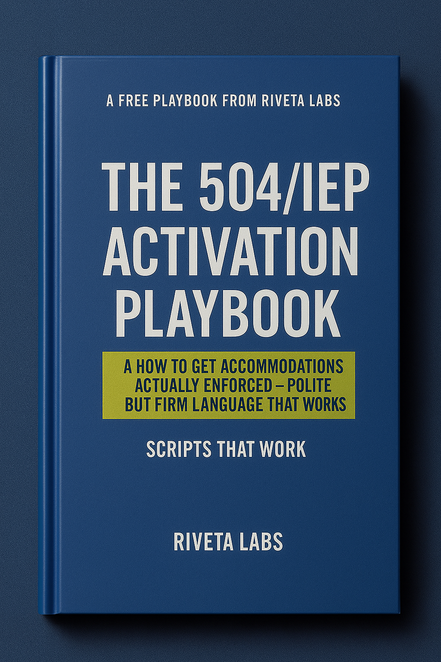 The 504/IEP Activation System (Free Playbook)
