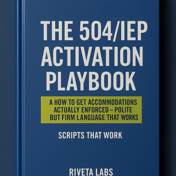 The 504/IEP Activation System (Free Playbook)
